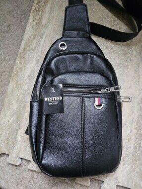 Black Sling Bag for Men